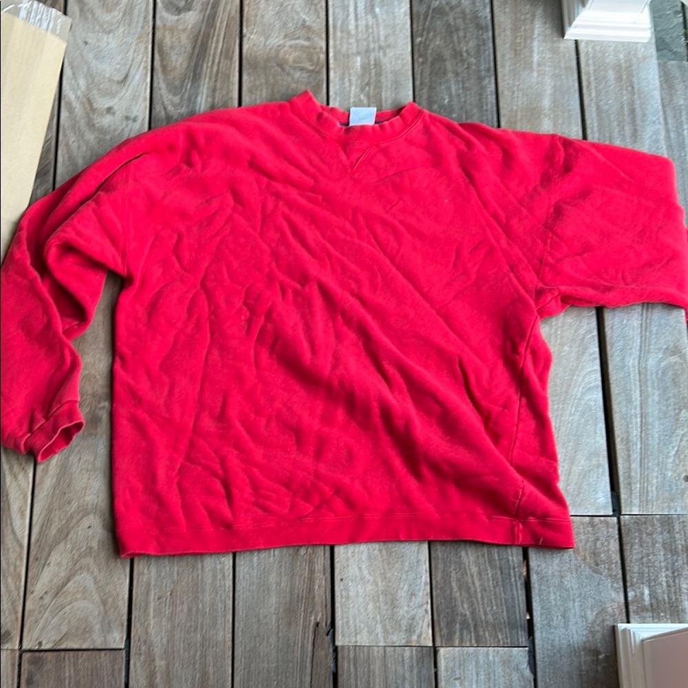 Men's Red Crewneck Sweater